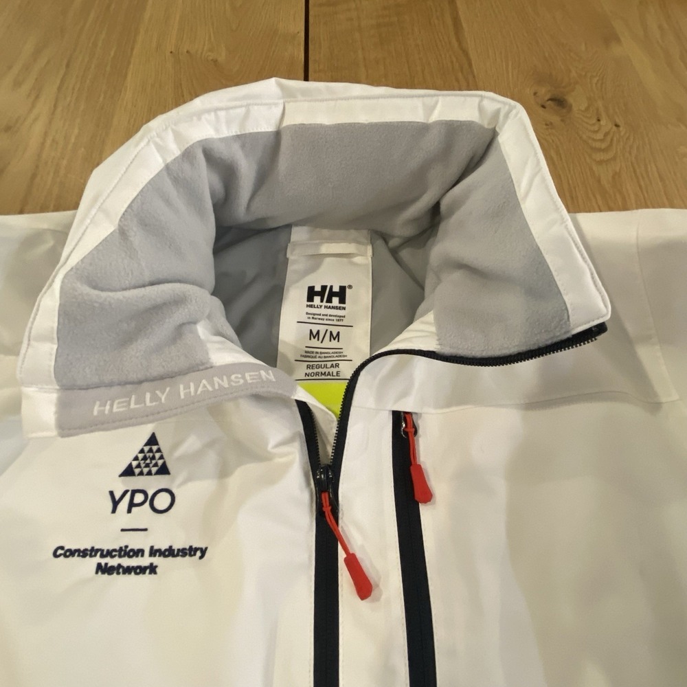 Helly Hansen Women's Size Medium Crew Midlayer Jacket 2.0 White Hooded Ski Snow* - Picture 12 of 14